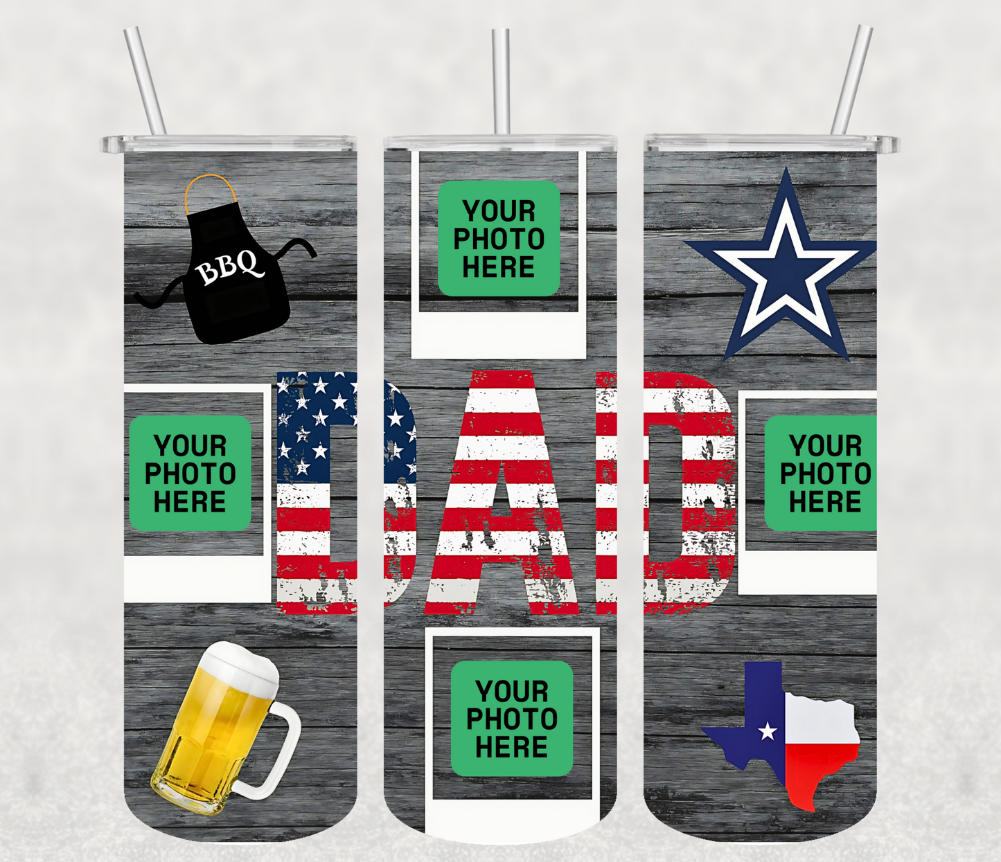 Texas Dad 20oz Tumbler