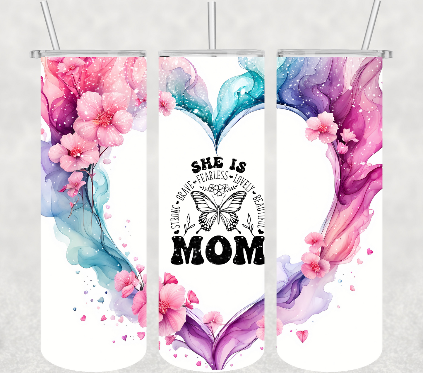 She is MOM 20oz Tumbler