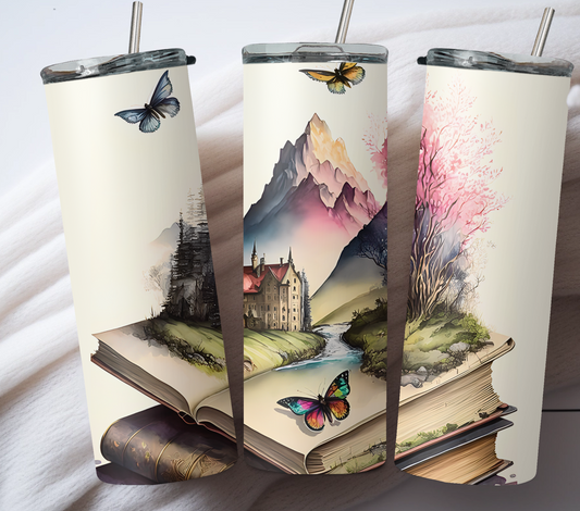 Colorful Book Theme 20oz Tumbler