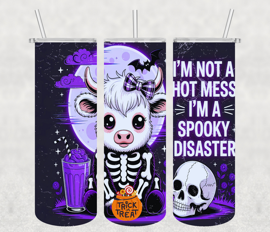 Spooky Highland Cow 20oz Tumbler