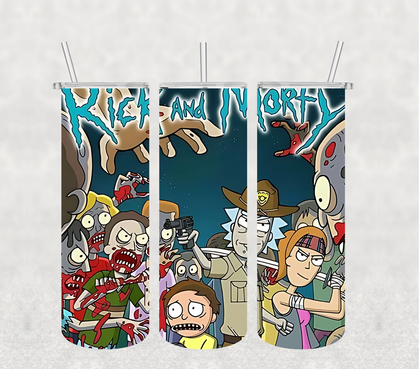 Rick and Morty Walking Dead 20oz Tumbler