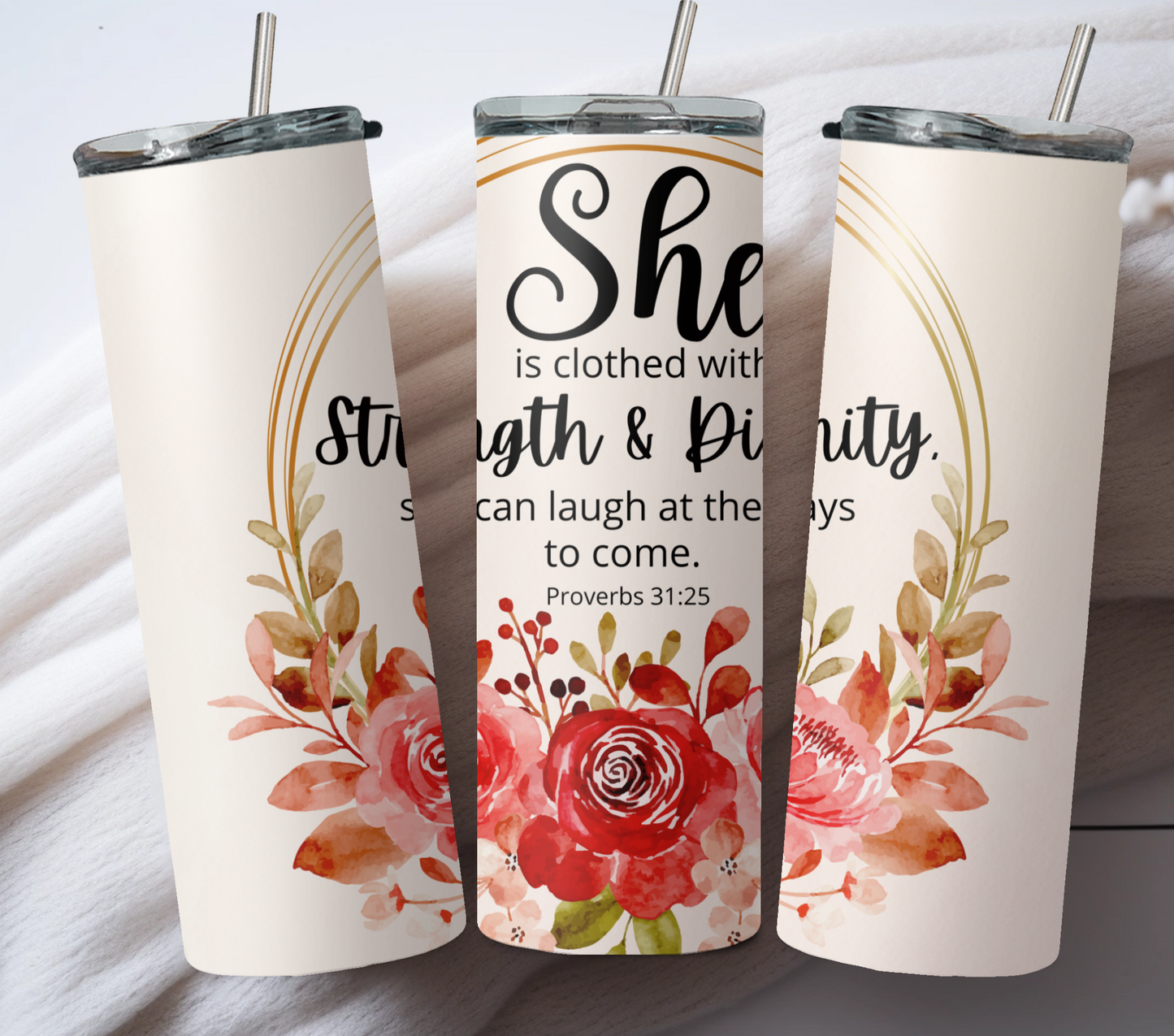 Proverbs 31:25 20oz Tumbler