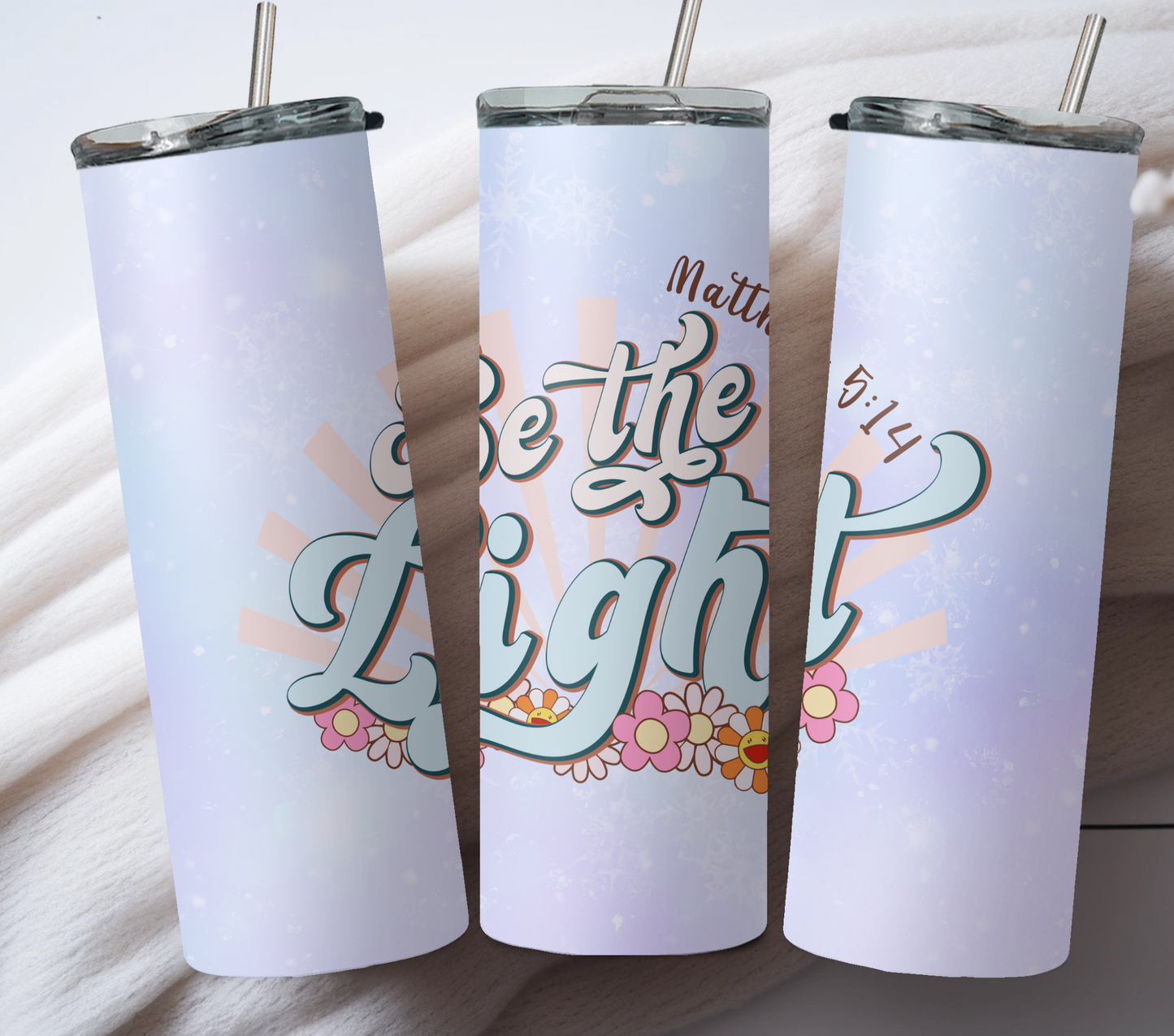 Be The Light 20oz Christian Tumbler