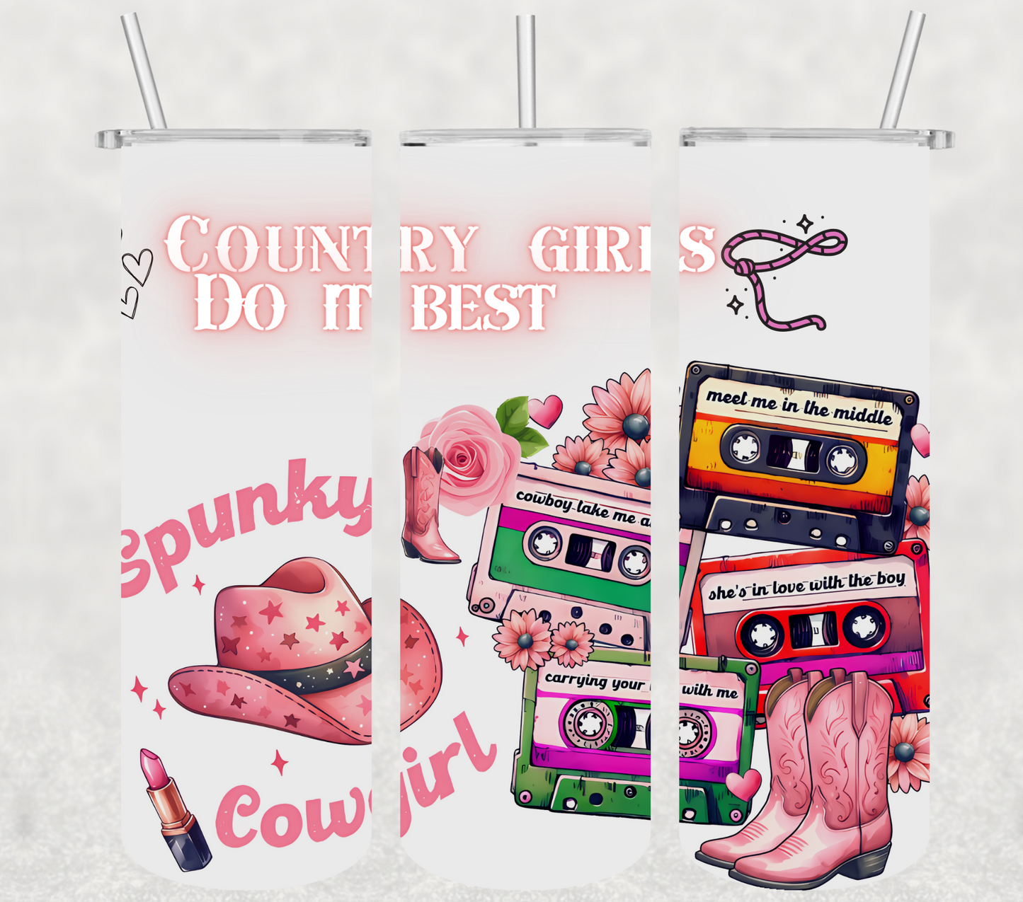 Spunky Cowgirl 20oz Tumbler