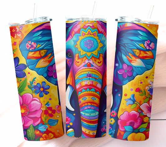 Colorful Elephant 20oz Tumbler