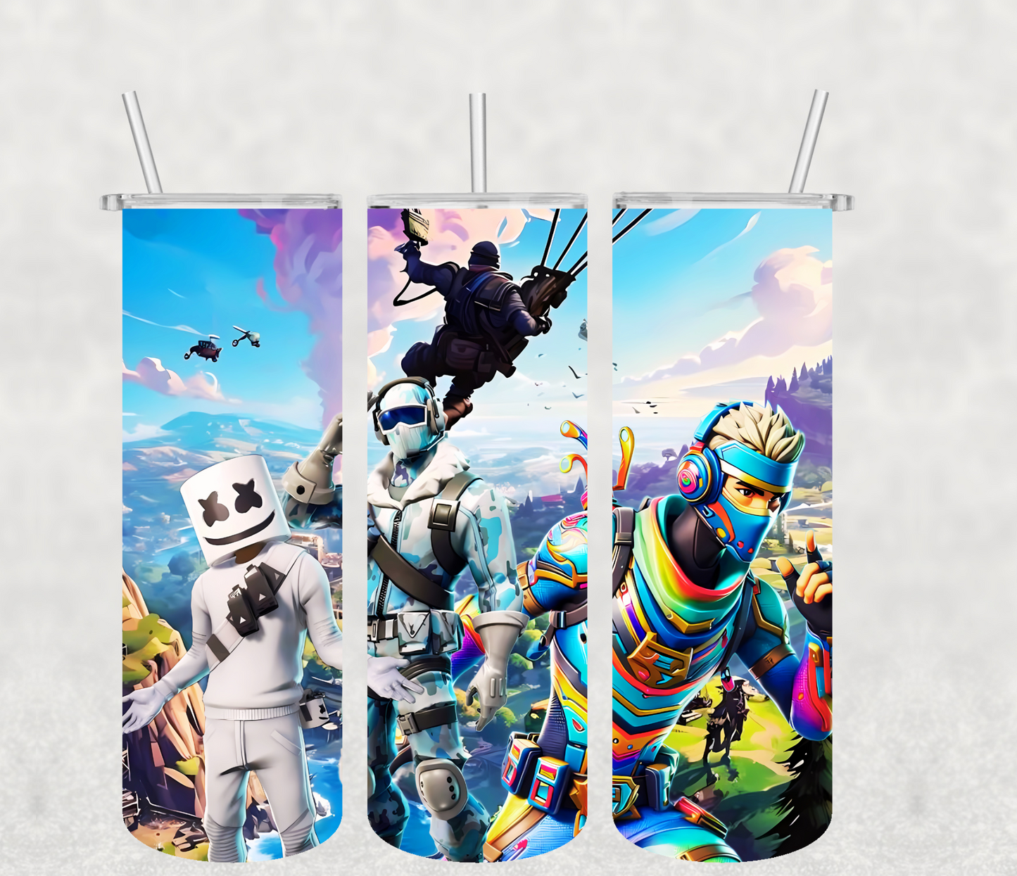 Colorful Fortnite 20oz Tumbler