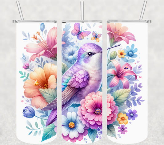 Colorful Hummingbird 20oz Tumbler