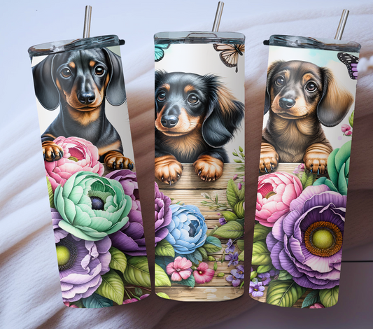 Dachshund Puppies 20oz Tumbler